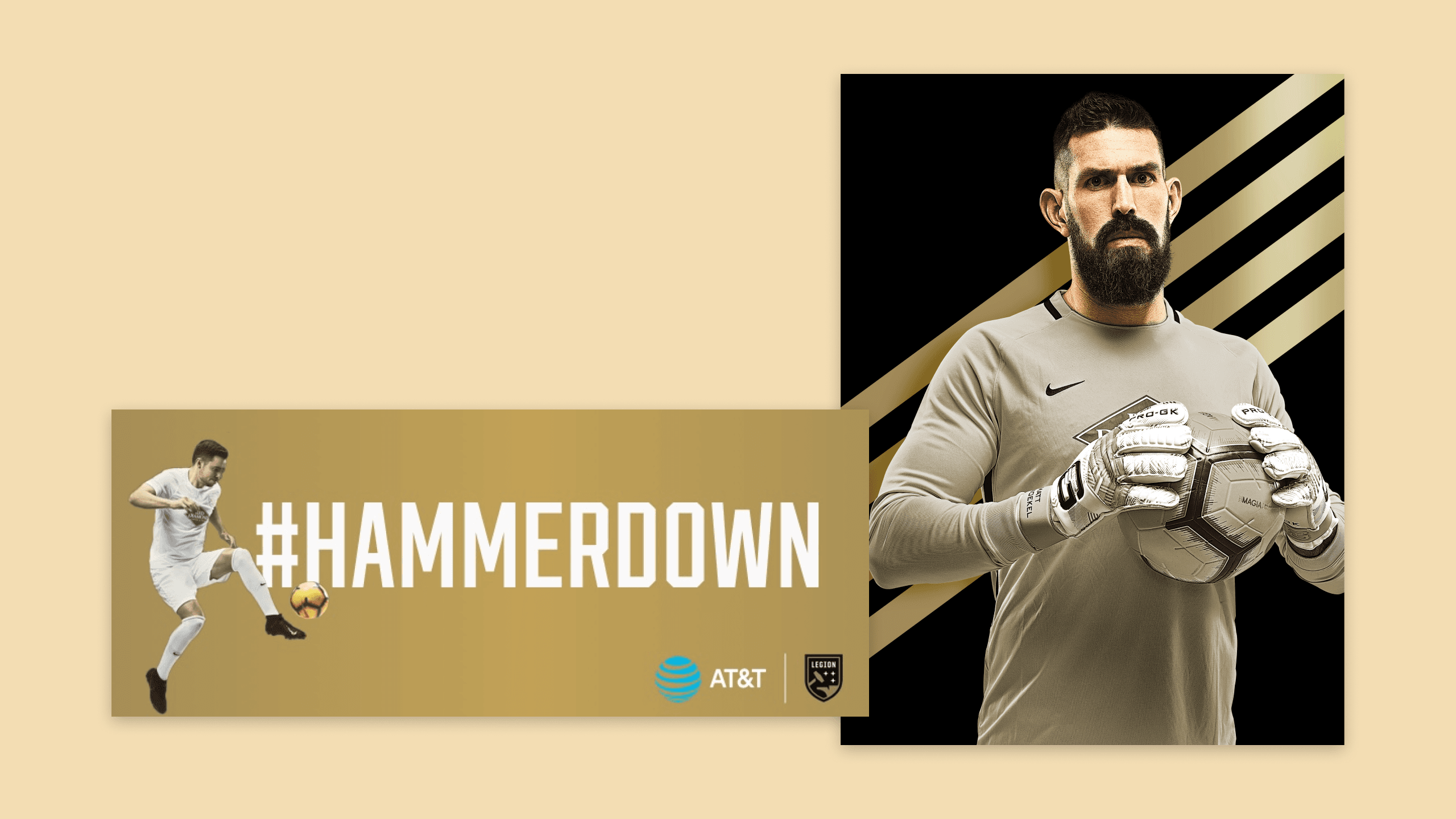 Birmingham Legion FC advertising campaign graphics featuring team roster, season tickets, and match day promotions for USL Championship