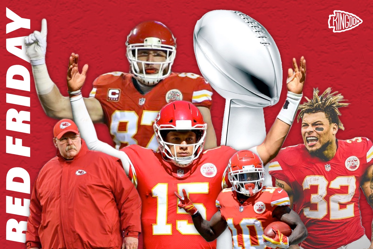 Red Friday creative graphic design with bold typography and vibrant red color scheme